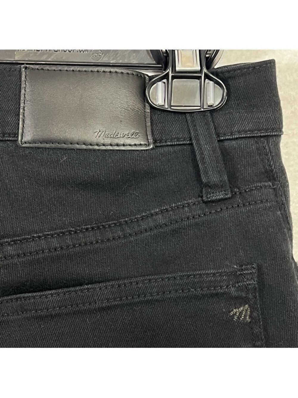 Madewell 9" Mid rise Skinny Jeans Stretch Boho Sz 27 Black - Picture 8 of 15